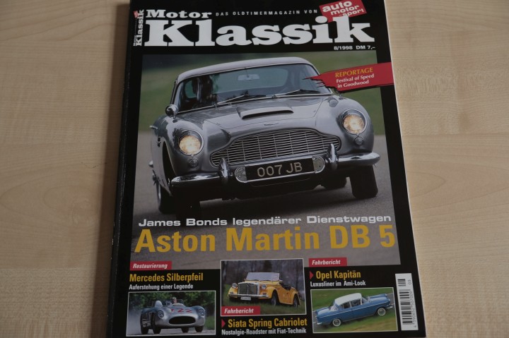 Deckblatt Motor Klassik (08/1998)
